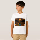 Abstracte kleurencontrastillustratie t-shirt (Voorkant volledig)