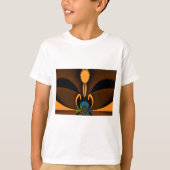 Abstracte kleurencontrastillustratie t-shirt (Voorkant)