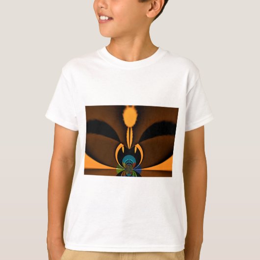 Abstracte kleurencontrastillustratie t-shirt (Voorkant)