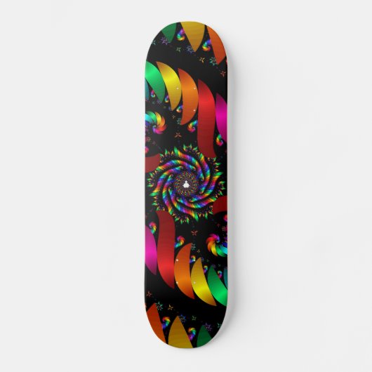 Abstracte kleurendraai persoonlijk skateboard (Voorkant)