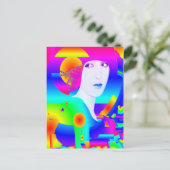 Abstracte kleurendromen briefkaart (Staand voorkant)