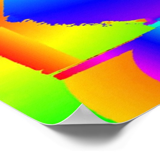 Abstracte kleurendromen poster (Hoek)