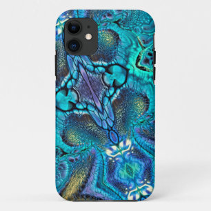 Abstracte kleurenexplosie Aqua Blue Blauwgroen Gol Case-Mate iPhone Case