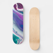 Abstracte kleurengolf persoonlijk skateboard (Voorkant)