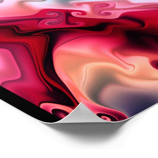 Abstracte kleurengolven poster (Hoek)