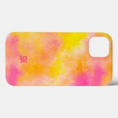 Abstracte Kleurengradiënt Lichtgevende Gepersonali Case-Mate iPhone Case (Achterkant (horizontaal))