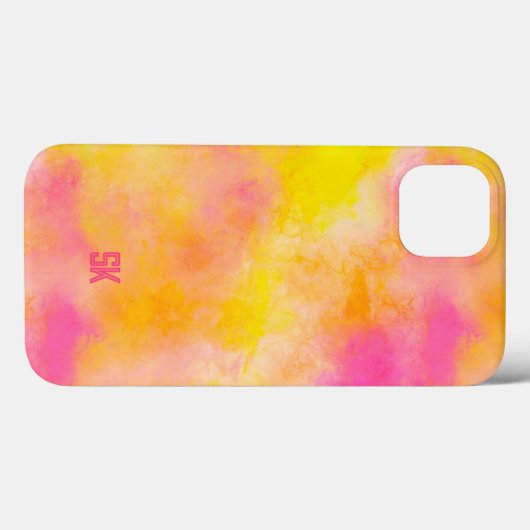 Abstracte Kleurengradiënt Lichtgevende Gepersonali Case-Mate iPhone Case (Achterkant (horizontaal))