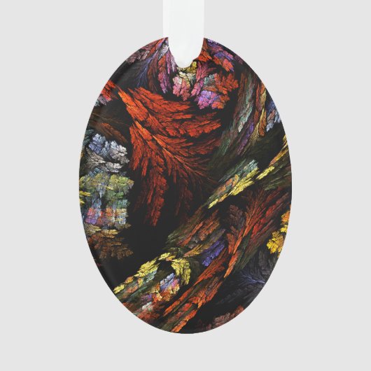 Abstracte kleurenharmonie Acrylovaal Ornament (voorkant)