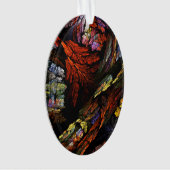 Abstracte kleurenharmonie Acrylovaal Ornament (voorkant)