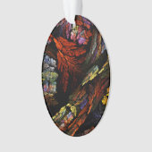 Abstracte kleurenharmonie Acrylovaal Ornament (voorkant)