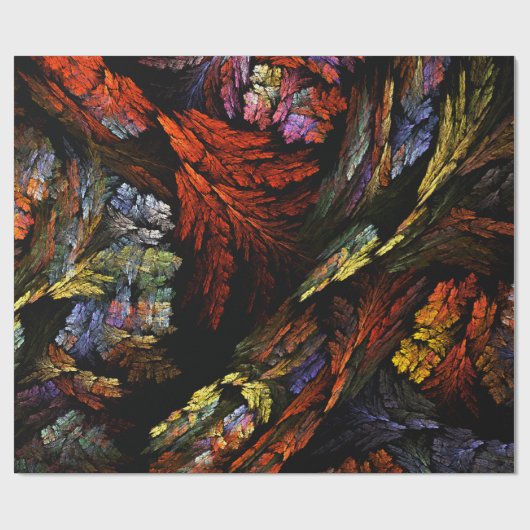 Abstracte kleurenharmonie cadeaupapier (Vlak)