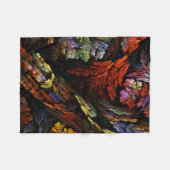 Abstracte kleurenharmonie fleece deken (Voorkant (Horizontaal))