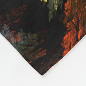 Abstracte kleurenharmonie fleece deken (Hoek)