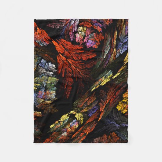Abstracte kleurenharmonie fleece deken (Voorkant)