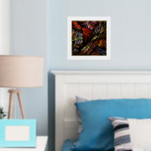 Abstracte kleurenharmonie folie afdrukken (Insitu (Slaapkamer))