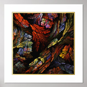 Abstracte kleurenharmonie folie afdrukken