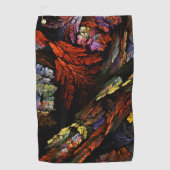 Abstracte kleurenharmonie golfhanddoek (Voorkant)