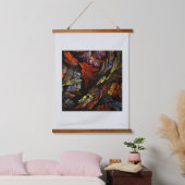 Abstracte kleurenharmonie hangend wandkleed (Slaapkamer)