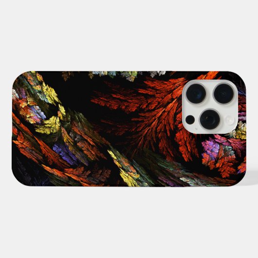 Abstracte kleurenharmonie iPhone hoesje (Achterkant horizontaal)