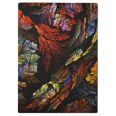 Abstracte kleurenharmonie klembord (Achterkant)