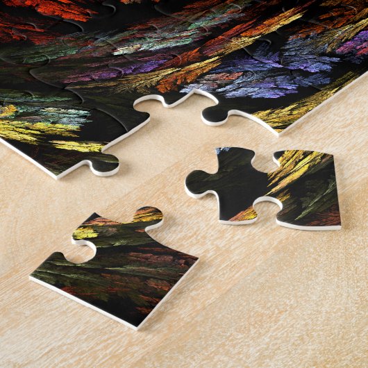 Abstracte kleurenharmonie legpuzzel (Zijkant)