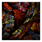 Abstracte kleurenharmonie perfect poster (Voorkant)