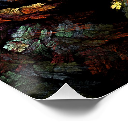 Abstracte kleurenharmonie perfect poster (Hoek)