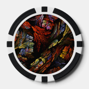 Abstracte kleurenharmonie poker chips
