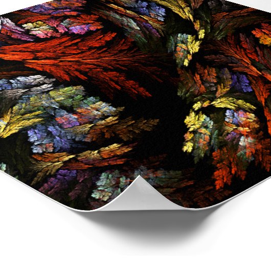 Abstracte kleurenharmonie poster (Hoek)