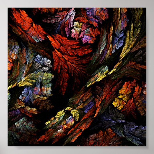 Abstracte kleurenharmonie poster (Voorkant)