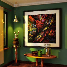 Abstracte kleurenharmonie poster