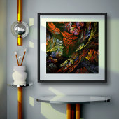 Abstracte kleurenharmonie poster