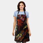 Abstracte kleurenharmonie schort (Gedragen)