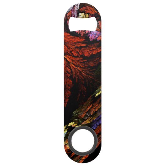 Abstracte kleurenharmonie speed flessenopener (Voorkant)