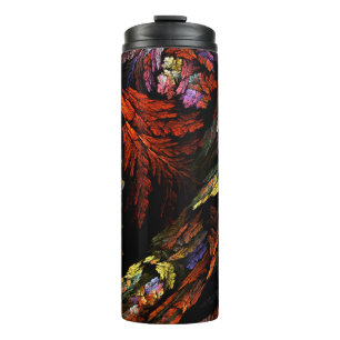 Abstracte kleurenharmonie thermosbeker