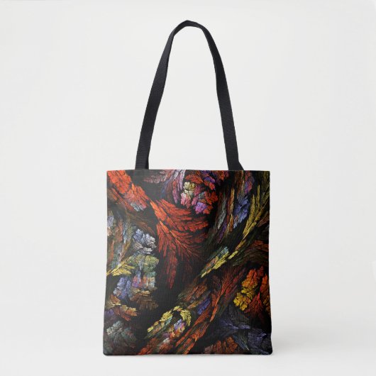 Abstracte kleurenharmonie tote bag (Voorkant)