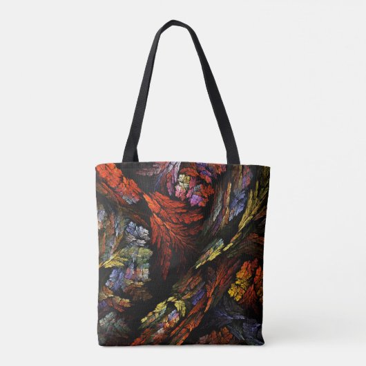 Abstracte kleurenharmonie tote bag (Achterkant)