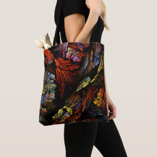 Abstracte kleurenharmonie tote bag