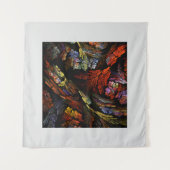 Abstracte kleurenharmonie wandkleed (Voorkant (horizontaal))