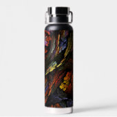 Abstracte kleurenharmonie waterfles (Achterkant)