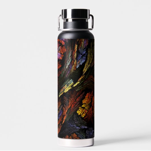 Abstracte kleurenharmonie waterfles (Achterkant)