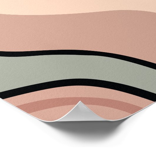 Abstracte kleurenillustratie poster (Hoek)