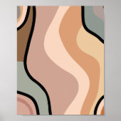 Abstracte kleurenillustratie poster (Voorkant)