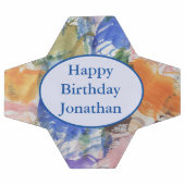 Abstracte kleurenillustratie voetbal (Enkel)