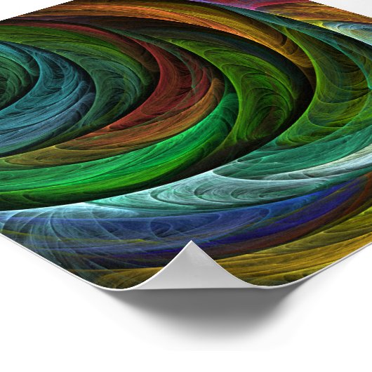 Abstracte kleurenkleur poster (Hoek)