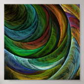 Abstracte kleurenkleur poster (Voorkant)