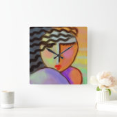 Abstracte kleurenklok voor grote klokken (Huis)