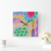 Abstracte kleurenklok voor grote klokken (Huis)