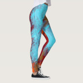 Abstracte kleurenkunst #22 leggings (Rechts)