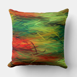 Abstracte kleurenkunst #25 kussen
